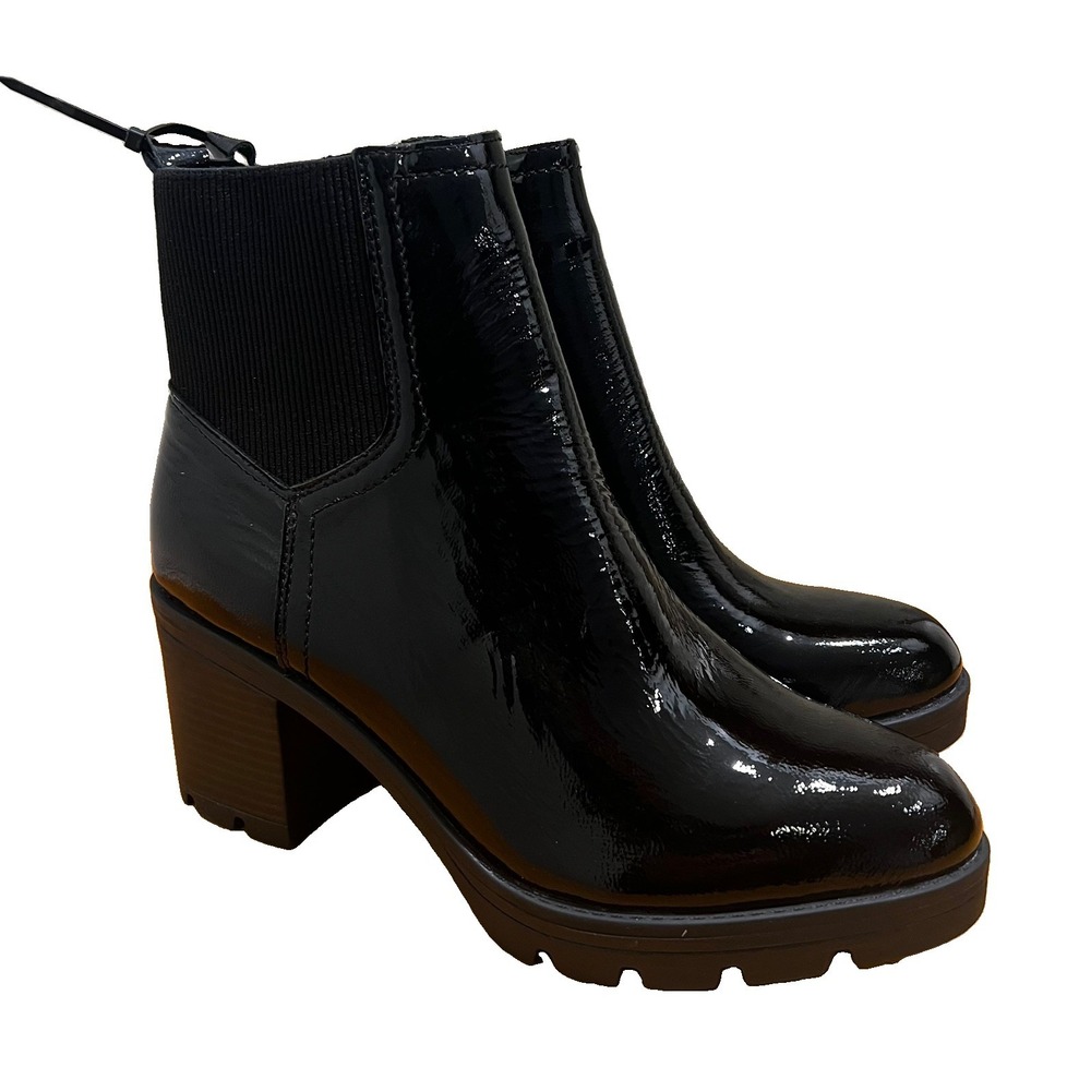 Naturalizer Verney 2 Weatherproof Black Patent Women's Boots Size 9 new